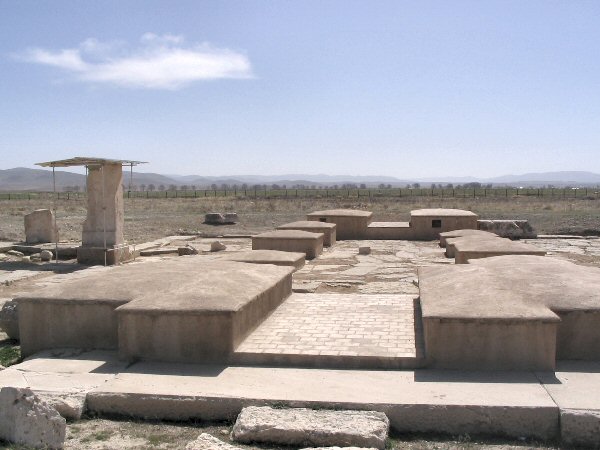 Entrance gate house to the Pasargadae palace complex