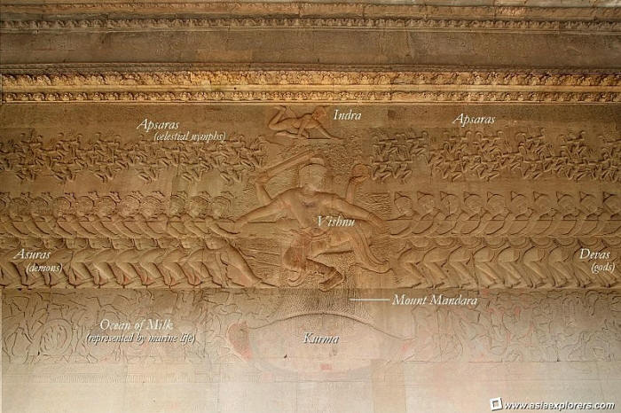 Indra riding his elephant, Airavata