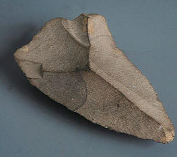 Stone tool called a 'point' found at Teshik Tash Cave, Uzbekistan