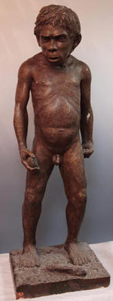 The Teshik Tash child. A recontruction of what the child might have looked like based on the conclusions of M.M. Gerasimov.