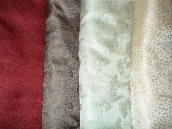 Figured (self-patterned) tanchoi fabric.