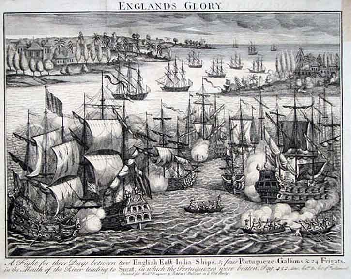 The City of Surat, from a Dutch engraving reproduced in John Ogilby's Asia, London 1673
