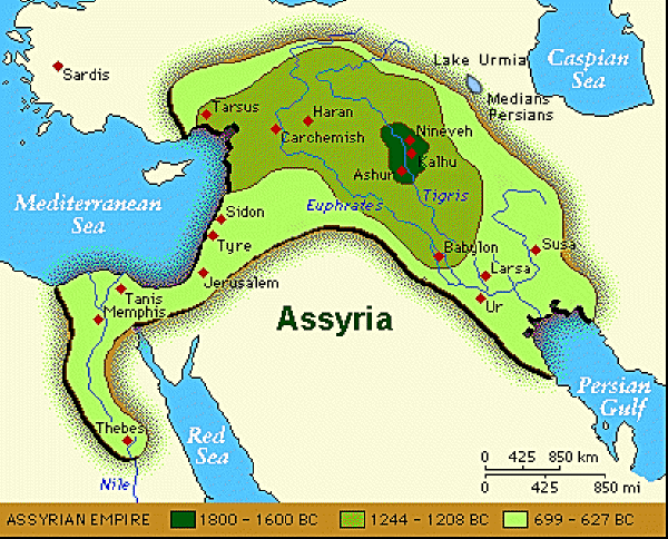 Assyrian Empire Map