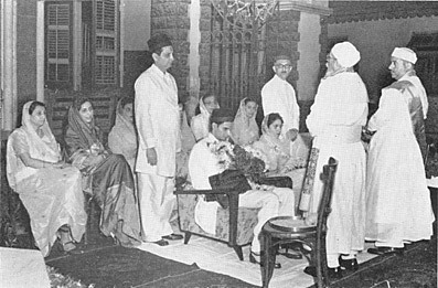 The start of the marriage ceremony
