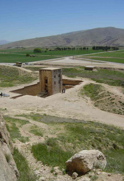 View of the Kaba and valley plain behind