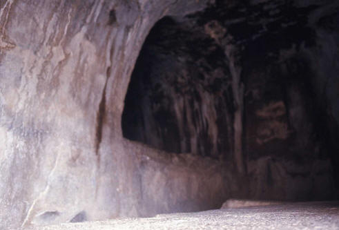Tomb #2 Interior Showing burial chambers