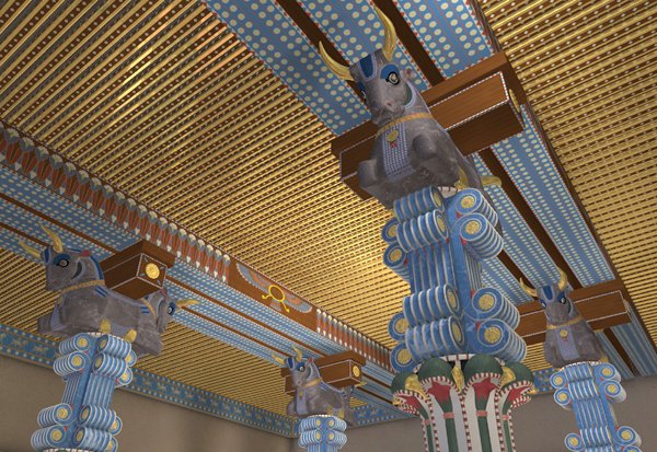 column capitals - artist's reconstriction