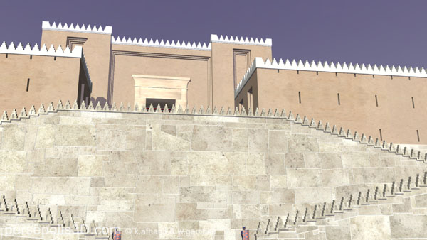 staircase to the Gate of All Nations - artist's reconstruction