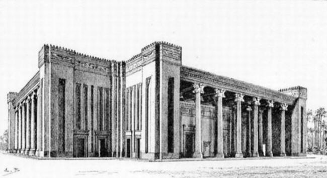 Reconstruction of the Apadana (Audience Hall) at Susa