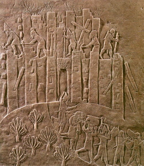 The destruction of Susa by Assyrian King Ashurbanipal