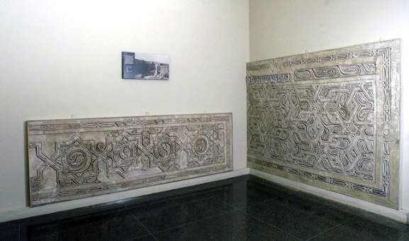 Reconstruction of the hall of a building excavated in Nishapur, called Sabz Pushan<br> 10th century CE