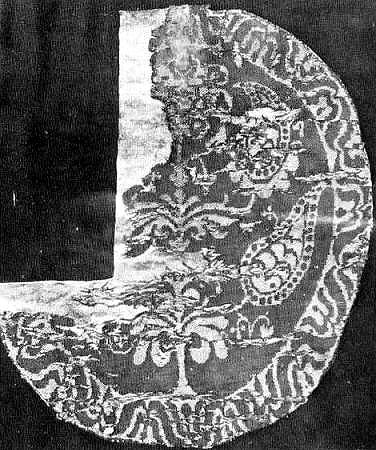 Silk fabric discovered Akhmim, Egypt and dated to 7th - 8th century CE