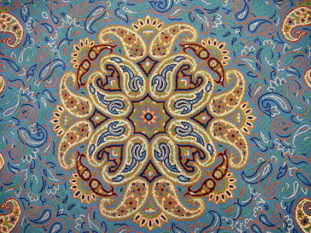 Termeh with twinned boteh motifs