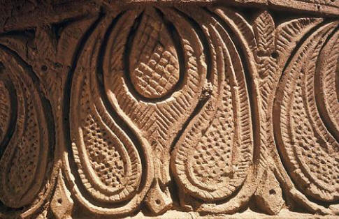 Variation of the twin boteh design at No Gombad, Balkh