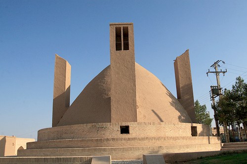 A yak chawl / ice house with a badgir