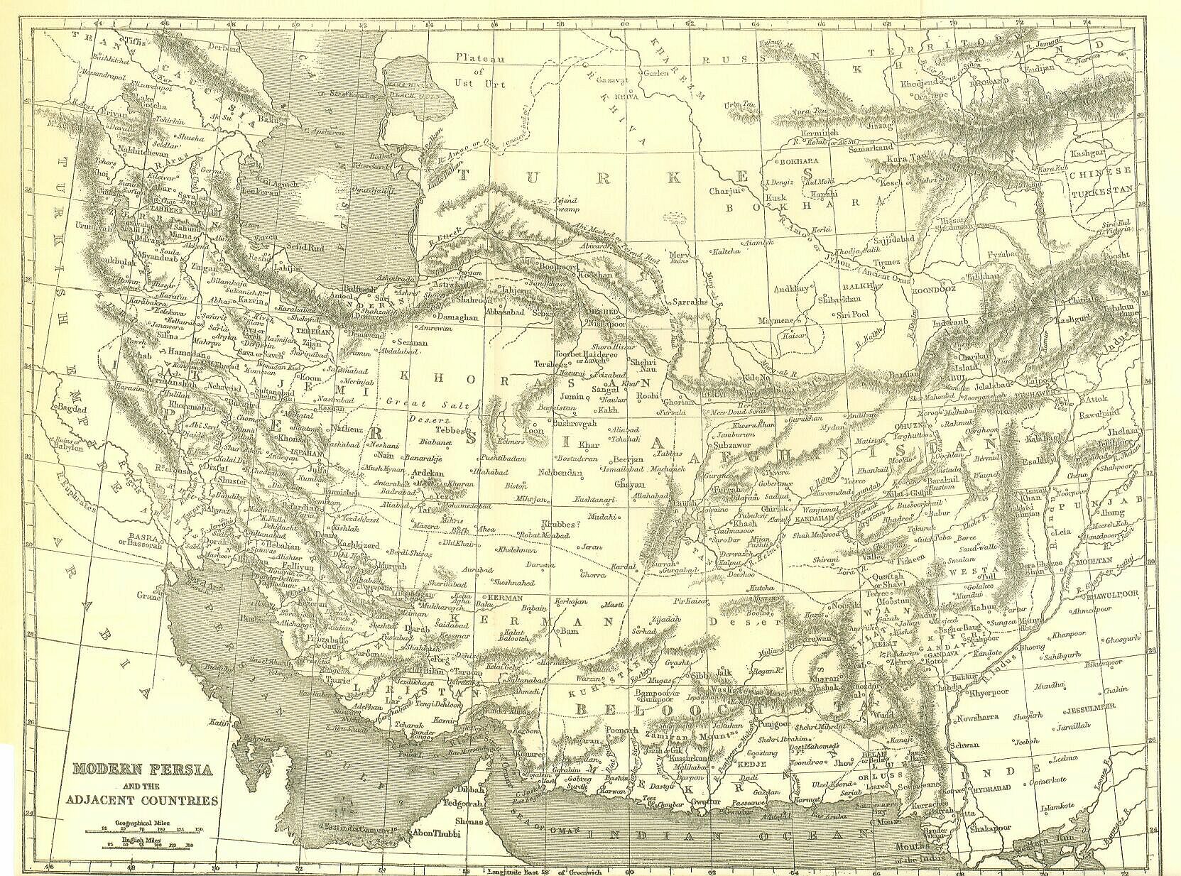 Persia 1870 ACE Map